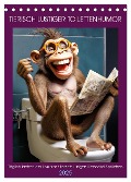 Tierisch lustiger Toilettenhumor (Tischkalender 2025 DIN A5 hoch), CALVENDO Monatskalender - Peter Rübsamen