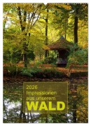 Cover-Bild zum Titel 'Impressionen aus unserem Wald (Wandkalender 2026 DIN A2 hoch), CALVENDO Monatskalender' von 'AD DESIGN Photo PhotoArt Dölling'