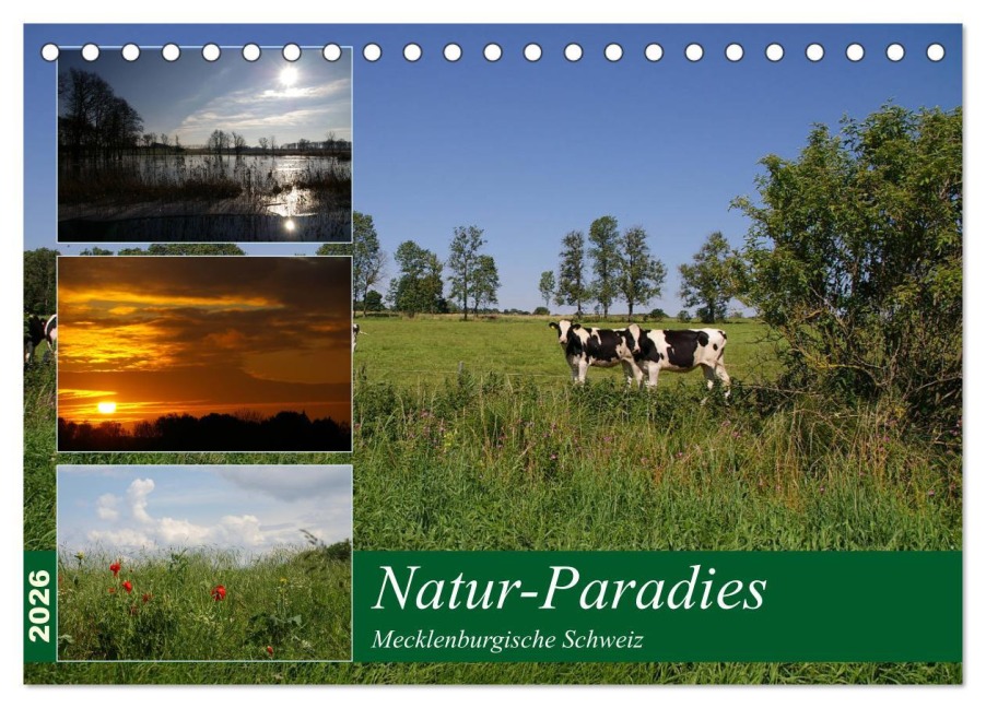 Natur-Paradies Mecklenburgische Schweiz (Tischkalender 2026 DIN A5 quer), CALVENDO Monatskalender - Antonia Katharina Tessnow
