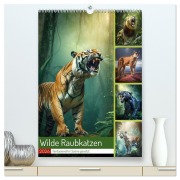 Cover-Bild zum Titel 'Wilde Raubkatzen (hochwertiger Premium Wandkalender 2026 DIN A2 hoch), Kunstdruck in Hochglanz' von 'Steffen Gierok-Latniak'