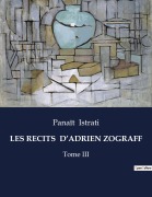 Cover-Bild zum Titel 'LES RECITS D'ADRIEN ZOGRAFF' von 'Panaït Istrati'