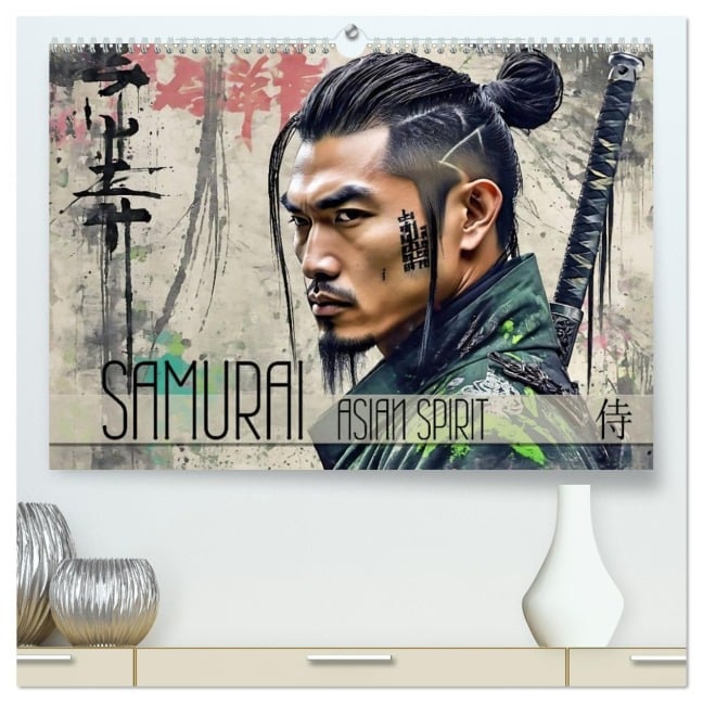 Samurai - Asian Spirit (hochwertiger Premium Wandkalender 2026 DIN A2 quer), Kunstdruck in Hochglanz - Renate Utz