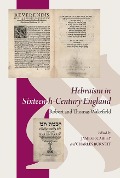 Cover-Bild zum Titel 'Hebraism in Sixteenth-Century England' von ''