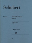 Cover-Bild zum Titel 'Schubert, Franz - Sämtliche Tänze, Band I' von 'Franz Schubert'