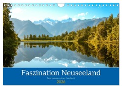 Cover-Bild zum Titel 'Faszination Neuseeland (Wandkalender 2026 DIN A4 quer), CALVENDO Monatskalender' von 'Dietmar Janietz'