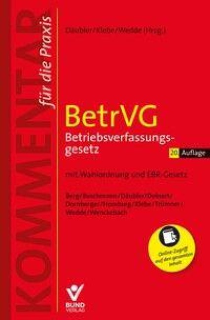BetrVG Betriebsverfassungsgesetz - 