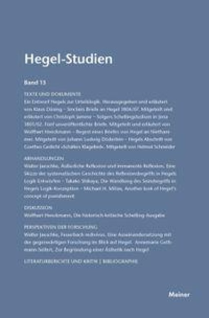 Hegel-Studien / Hegel-Studien - 
