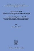 Cover-Bild zum Titel 'Die Strafbarkeit mafiöser Vereinigungen in Deutschland' von 'Mona Lisa Carai'
