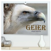 Cover-Bild zum Titel 'GEIERPORTRÄTS (hochwertiger Premium Wandkalender 2027 DIN A2 quer), Kunstdruck in Hochglanz' von 'Matthias Besant'