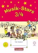Musik-Stars - Grundwissen 3./4. Schuljahr - Übungsheft mit Lösungen und Audio-CD - Solveig Wezel
