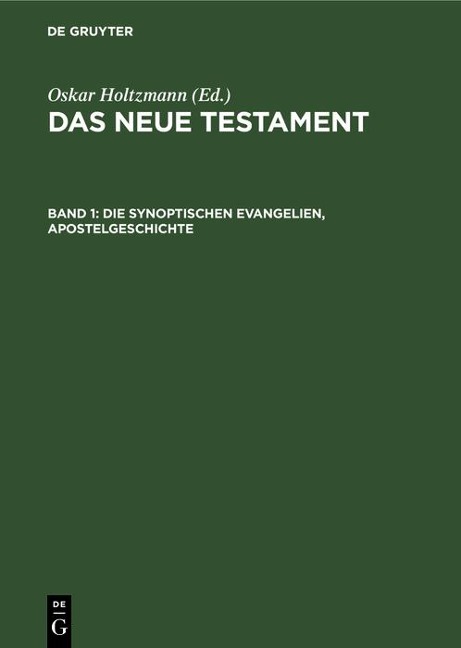 Die synoptischen Evangelien, Apostelgeschichte - 