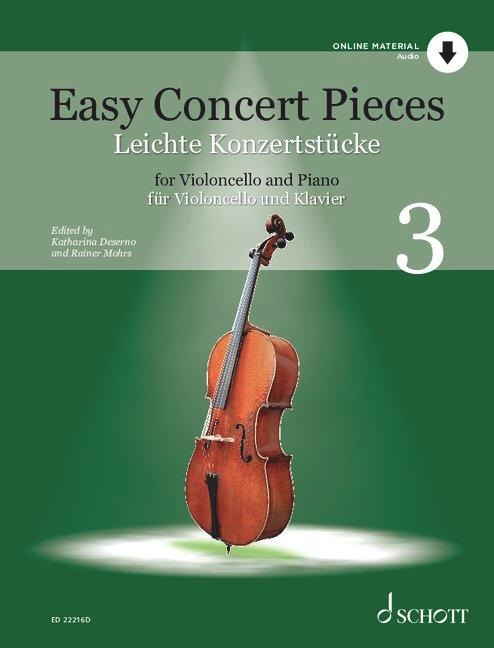 Leichte Konzertstücke Band 3. Violoncello und Klavier - 
