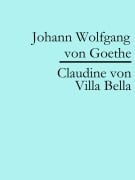 Cover-Bild zum Titel 'Claudine von Villa Bella' von 'Johann Wolfgang von Goethe'