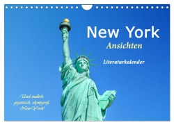 Cover-Bild zum Titel 'New York Ansichten - Literaturkalender (Wandkalender 2026 DIN A4 quer), CALVENDO Monatskalender' von 'Timearts Kunstkalender'