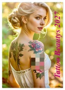 Cover-Bild zum Titel 'Tattoo Beautys (Wandkalender 2027 DIN A2 hoch), CALVENDO Monatskalender' von 'Udo Talmon'