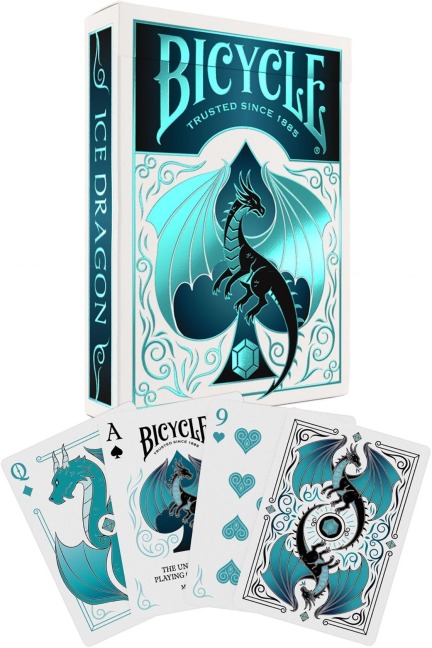 Bicycle® Ice Dragon (Designer Spielkarten, Poker, Skat...) - Uspc