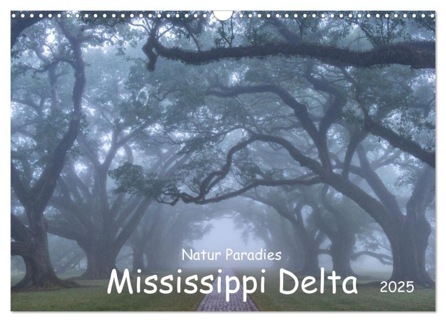 Natur Paradies Mississippi Delta (Wandkalender 2025 DIN A3 quer), CALVENDO Monatskalender - Christian Heeb