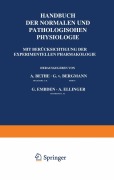 Cover-Bild zum Titel 'Allgemeine Physiologie' von 'A. Bethe, A. Ellinger, G. Embden, G. V. Bergmann'