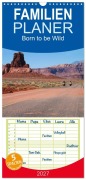 Cover-Bild zum Titel 'Familienplaner 2027 - Born to be Wild - Mit der Harley durch den Südwesten der USA mit 5 Spalten (Wandkalender, 21 x 45 cm) CALVENDO' von 'Mike Kärcher'