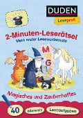 Cover-Bild zum Titel 'Duden Leseprofi - 2-Minuten-Leserätsel: Mein erster Lesewortschatz. Magisches und Zauberhaftes.' von 'Ulrike Holzwarth-Raether, Ute Müller-Wolfangel'