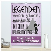 Cover-Bild zum Titel 'Coole Sprüche zum Ruhestand (hochwertiger Premium Wandkalender 2026 DIN A2 hoch), Kunstdruck in Hochglanz' von 'Sabine Löwer'