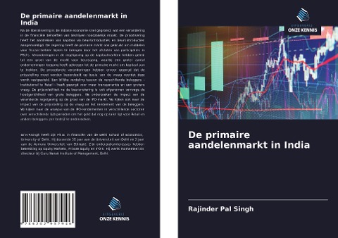 De primaire aandelenmarkt in India - Rajinder Pal Singh