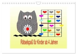 Rätselspaß für Kinder ab 4 Jahren (Wandkalender 2025 DIN A4 quer), CALVENDO Monatskalender - Youlia Youlia