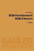 Cover-Bild zum Titel 'BGB - Familienrecht, BGB - Erbrecht' von 'Karl Braun'