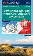 Cover-Bild zum Titel 'KOMPASS Wanderkarten-Set 410 Ostfriesland, Friesland, Ammerland, Oldenburg, Wesermarsch (3 Karten) 1:50.000' von ''