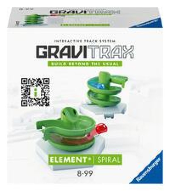 Ravensburger GraviTrax Element Spirale - Zubehör für das Kugelbahnsystem. Kombinierbar mit allen GraviTrax Produktlinien, Starter-Sets, Extensions und Elements, Konstruktionsspielzeug ab 8 Jahren - 