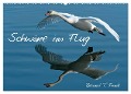 Schwäne im Flug (Wandkalender 2024 DIN A2 quer), CALVENDO Monatskalender - Roland T. Frank