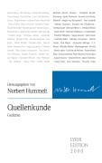Cover-Bild zum Titel 'Quellenkunde' von ''