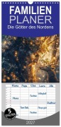 Cover-Bild zum Titel 'Familienplaner 2027 - Die Götter des Nordens mit 5 Spalten (Wandkalender, 21 x 45 cm) CALVENDO' von 'Steffen Gierok-Latniak'