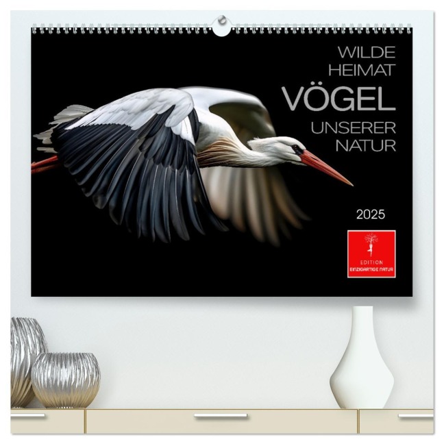 Wilde Heimat - Vögel unserer Natur (hochwertiger Premium Wandkalender 2025 DIN A2 quer), Kunstdruck in Hochglanz - Peter Roder
