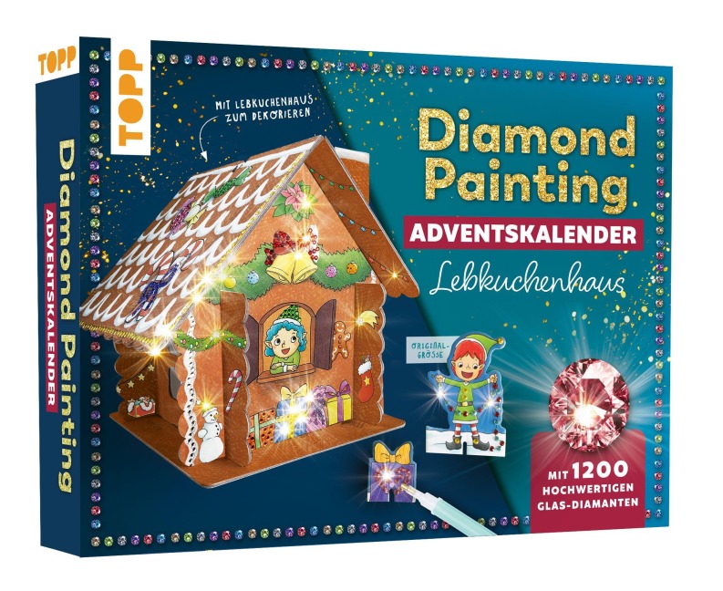 Diamond Painting Adventskalender Lebkuchenhaus. Mit Material und Werkzeug - Mimi Hecher
