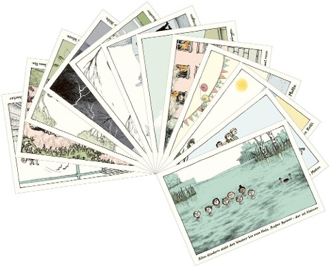 Alle Kinder gemischtes Postkartenset mit 12 Motiven - Martin Schmitz-Kuhl