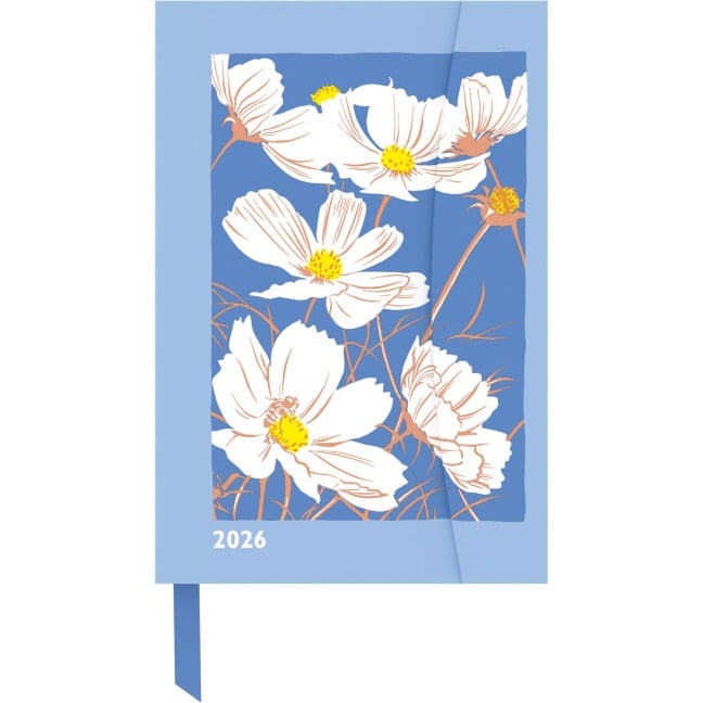 Kat Menschik - Flowers 2026 - Cosmeas - Diary - Buchkalender - Taschenkalender - 10x15 - 