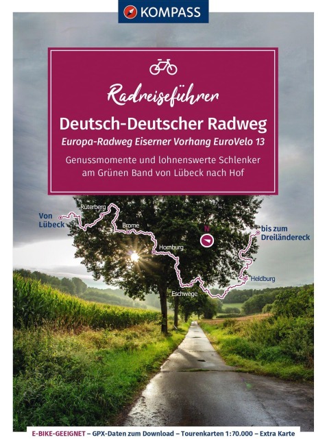KOMPASS Radreiseführer Europa-Radweg Eiserner Vorhang / Deutsch-Deutscher Radweg - 