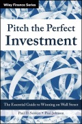 Cover-Bild zum Titel 'Pitch the Perfect Investment' von 'Paul D Sonkin, Paul Johnson'