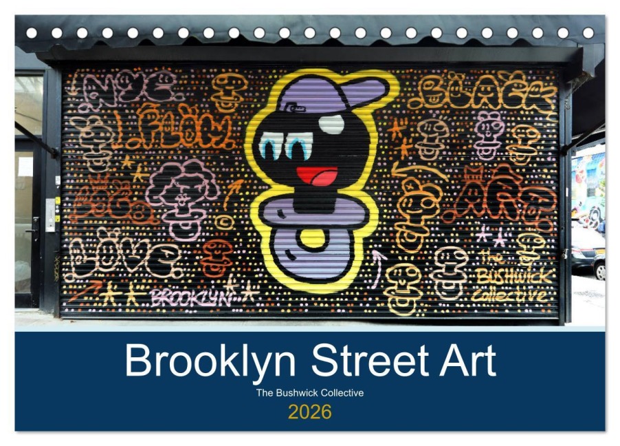Brooklyn Street Art (Tischkalender 2026 DIN A5 quer), CALVENDO Monatskalender - Rainer Grosskopf