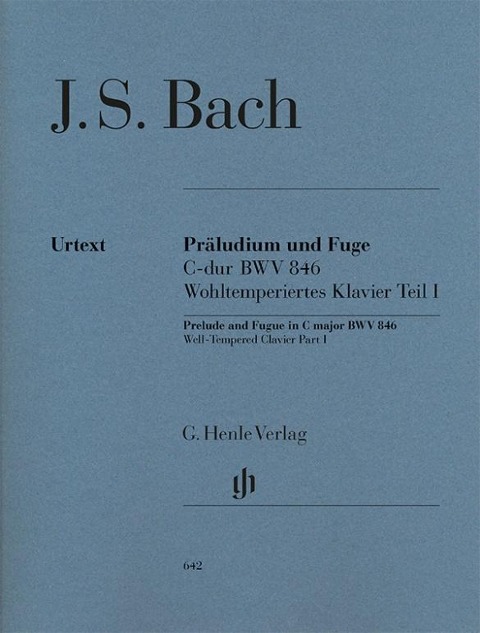 Bach, Johann Sebastian - Präludium und Fuge C-dur BWV 846 (Wohltemperiertes Klavier I) - Johann Sebastian Bach