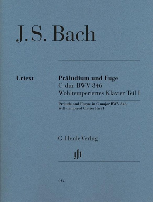 Bach, Johann Sebastian - Präludium und Fuge C-dur BWV 846 (Wohltemperiertes Klavier I) - Johann Sebastian Bach