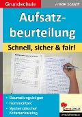 Cover-Bild zum Titel 'Aufsatzbeurteilung in der Grundschule' von 'Friedel Schardt'