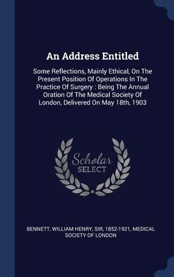 An Address Entitled - 
