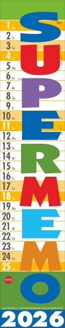 Supermemo Kalender 2026 - 