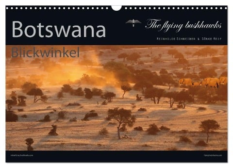 Botswana Blickwinkel 2024 (Wandkalender 2024 DIN A3 quer), CALVENDO Monatskalender - The Flying Bushhawks