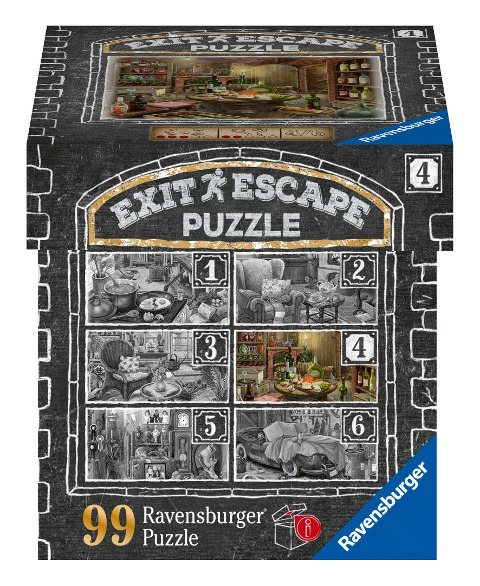 Ravensburger EXIT Puzzle 16880 - Im Gutshaus Weinkeller - 99 Teile Puzzle für Erwachsene und Kinder ab 14 Jahren - 
