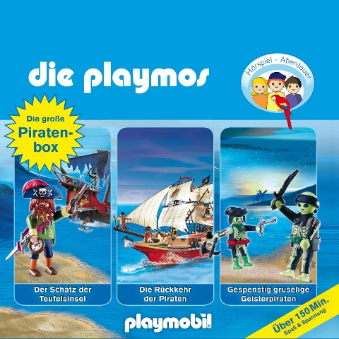 Die Playmos - Das Original Playmobil Hörspiel, Die große Piraten-Box, Folgen 1, 16, 22 - Florian Fickel, Simon X. Rost, Rudolf K. Wernicke