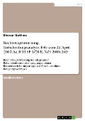 Cover-Bild zum Titel 'Rechtswegzuweisung, Entscheidungsanalyse, BSG vom 22. April 2009, Az. B 13 SF 1/08 R, NZS 2010, 349' von 'Eleasar Gutherz'