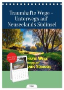 Cover-Bild zum Titel 'Tischplaner 2027 - Traumhafte Wege - Unterwegs auf Neuseelands Südinsel (A5 Tischkalender zum Aufstellen) CALVENDO' von 'Gundis Bort'